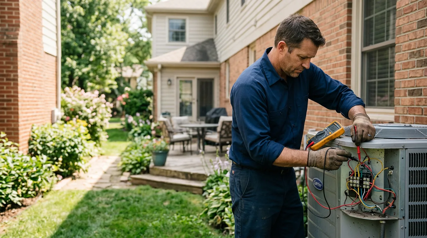 HVAC technician working near Sugar Grove, WV